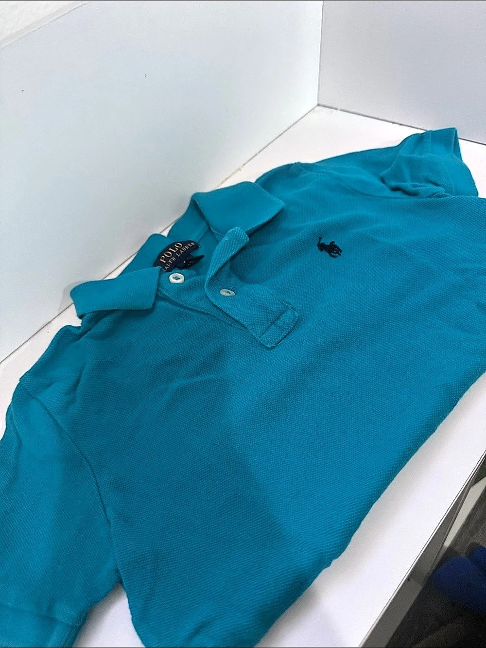 Polo Ralph Lauren Boys Cotton Mesh Polo Shirt Blue